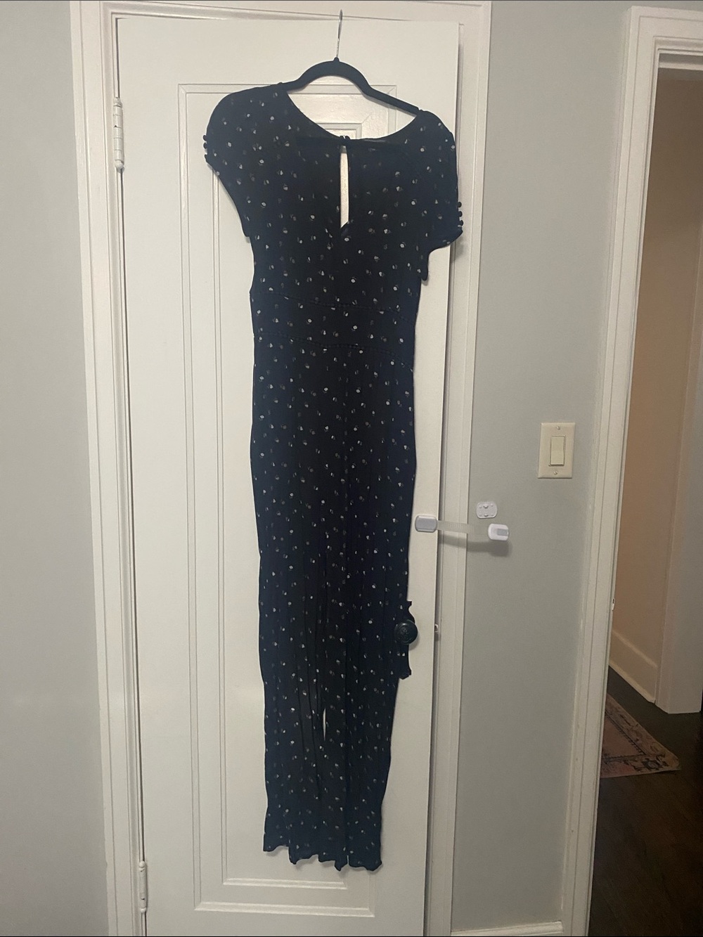 American Eagle Outfitters Navy Floral Jumpsuit